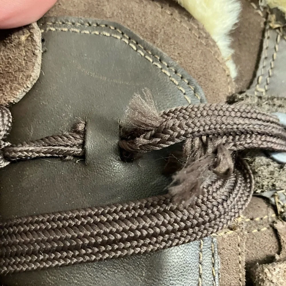 Merrell Nikita Winter Boots Brown Leather Primaloft Waterproof Hiking Size 6 - Picture 10 of 11